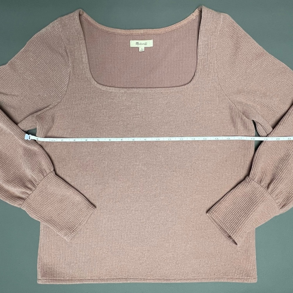 Madewell Women's Square Neck Sweater - Dusty Pink